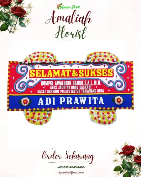 Papan Bunga Ucapan Selamat Bapangan